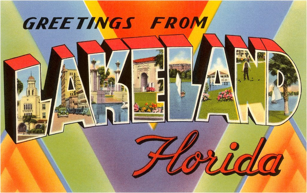 Detail of Greetings from Lakeland, Florida by Anonymous