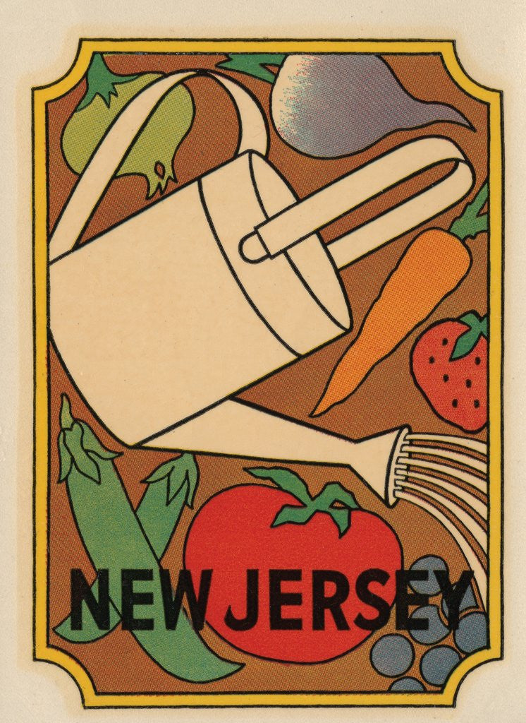 Detail of New Jersey travel decal by Anonymous