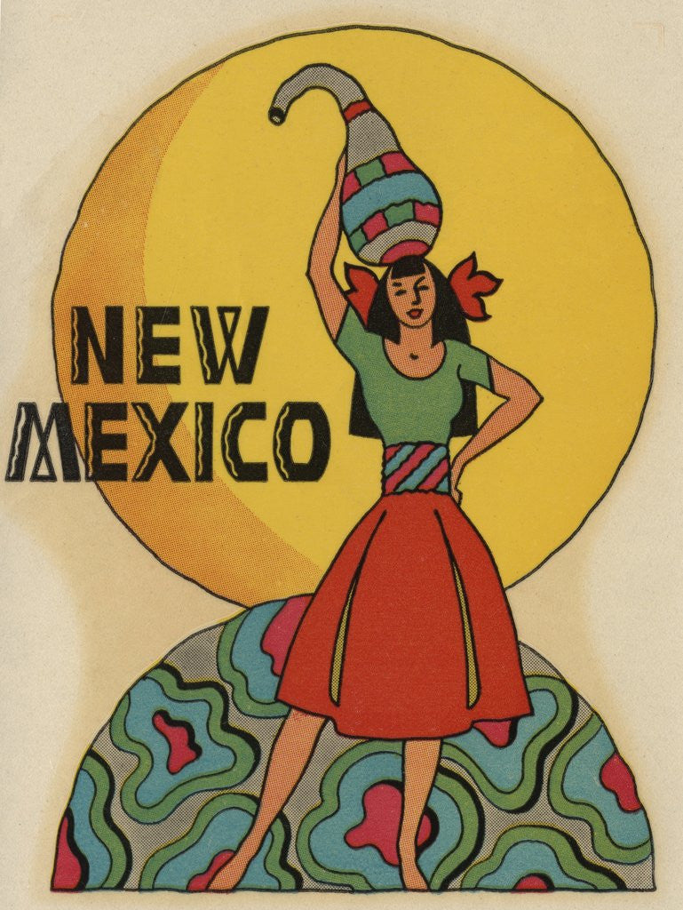 Detail of New Mexico travel decal by Anonymous