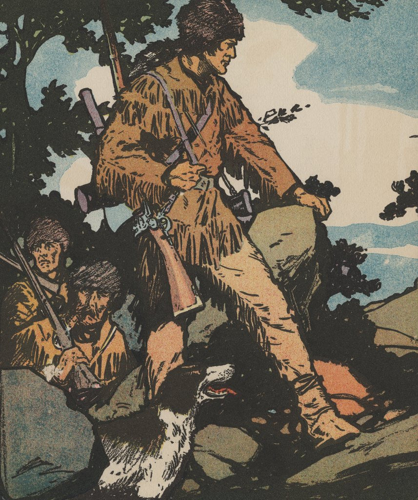 Detail of Daniel Boone by Corbis