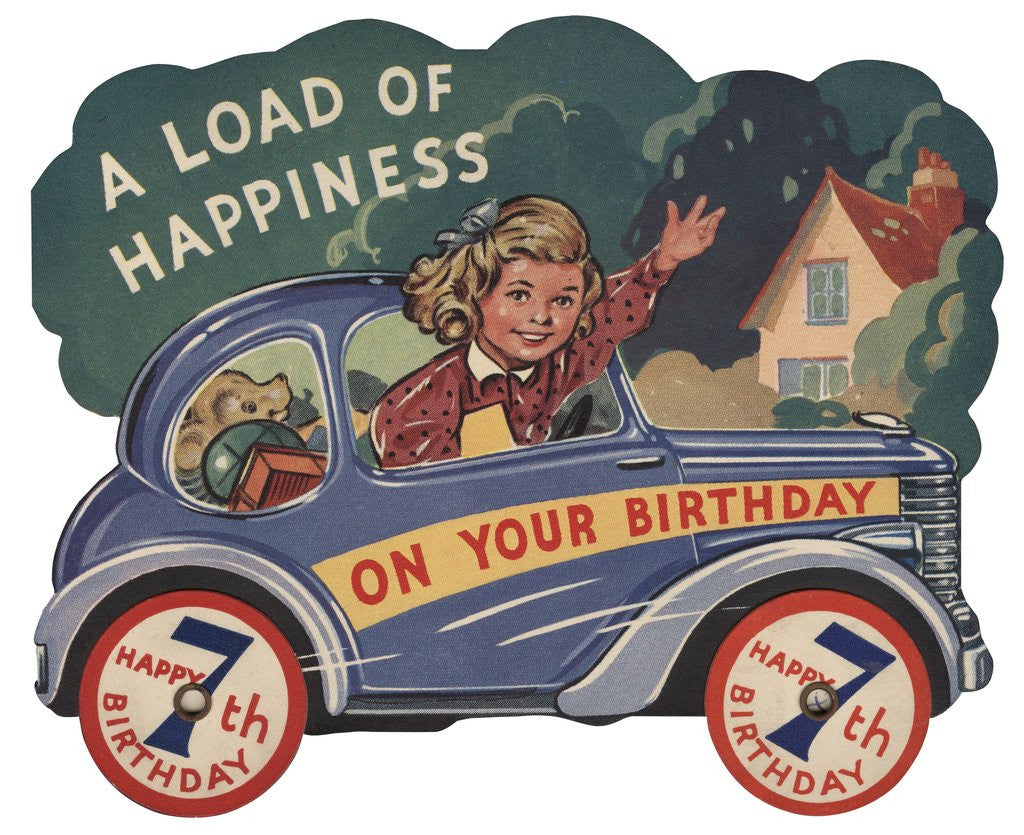 Detail of Happy 7th Birthday by Anonymous