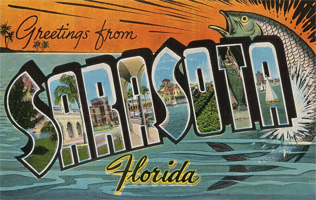 Detail of Greetings from Sarasota, Florida by Anonymous