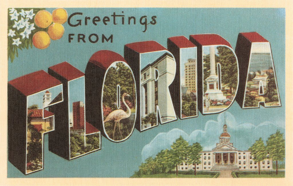 Detail of Greetings from Florida by Anonymous