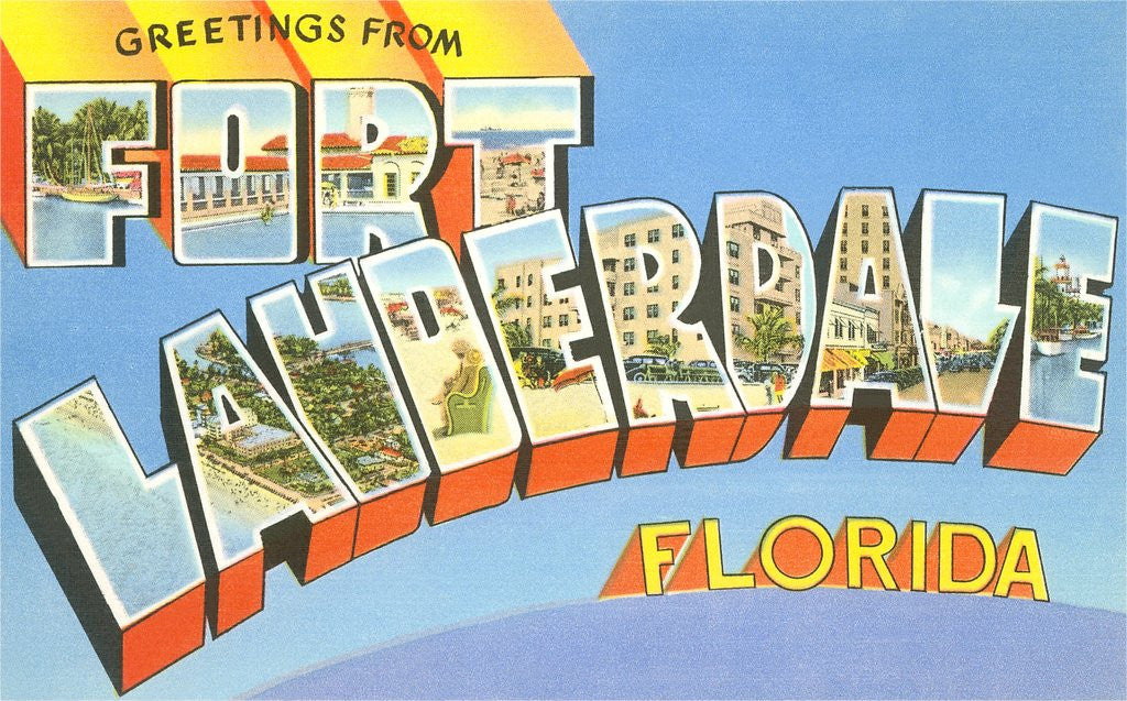 Detail of Greetings from Fort Lauderdale, Florida by Anonymous