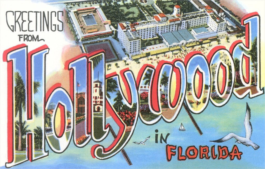 Detail of Greetings from Hollywood in Florida by Anonymous