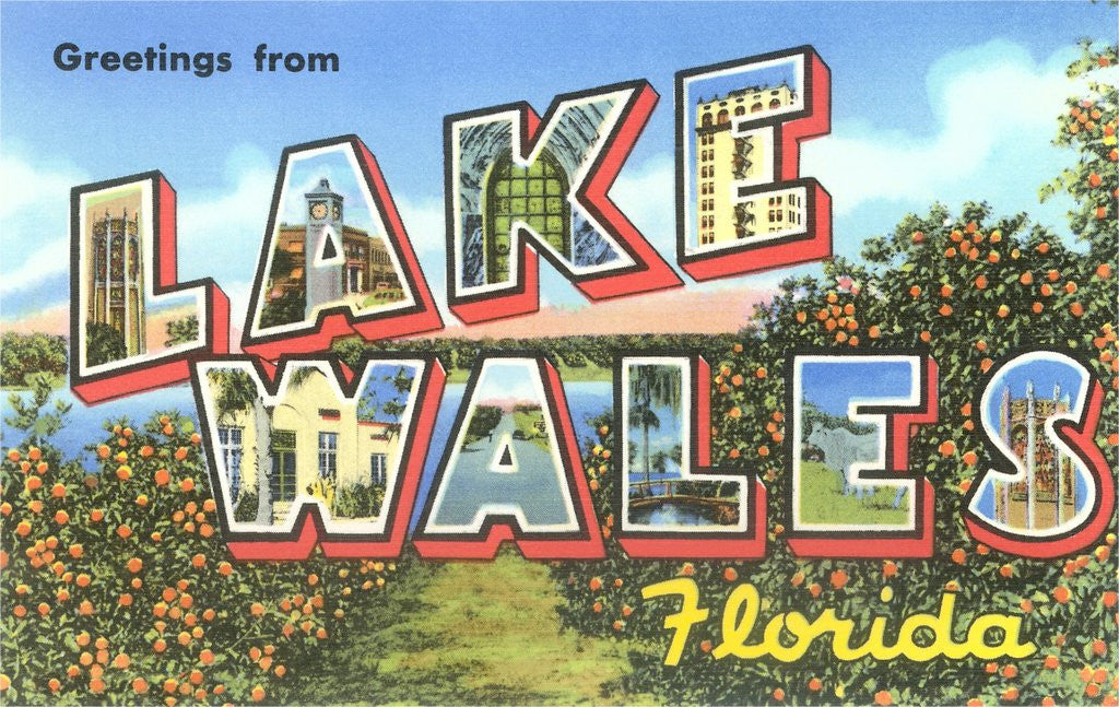 Detail of Greetings from Lake Wales, Florida by Anonymous
