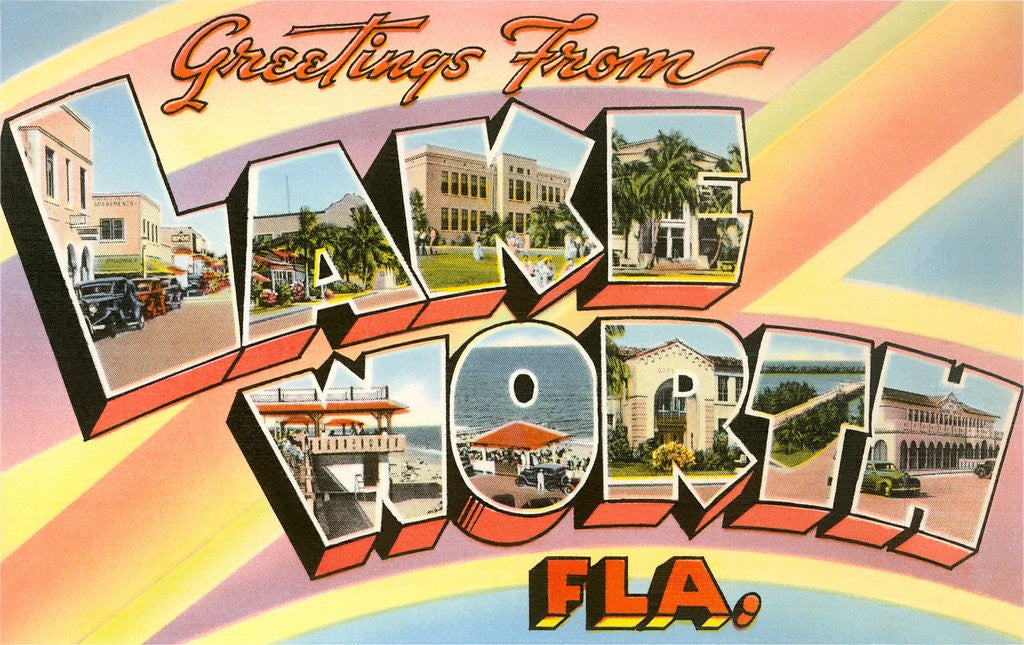 Detail of Greetings from Lake Worth, Florida by Anonymous