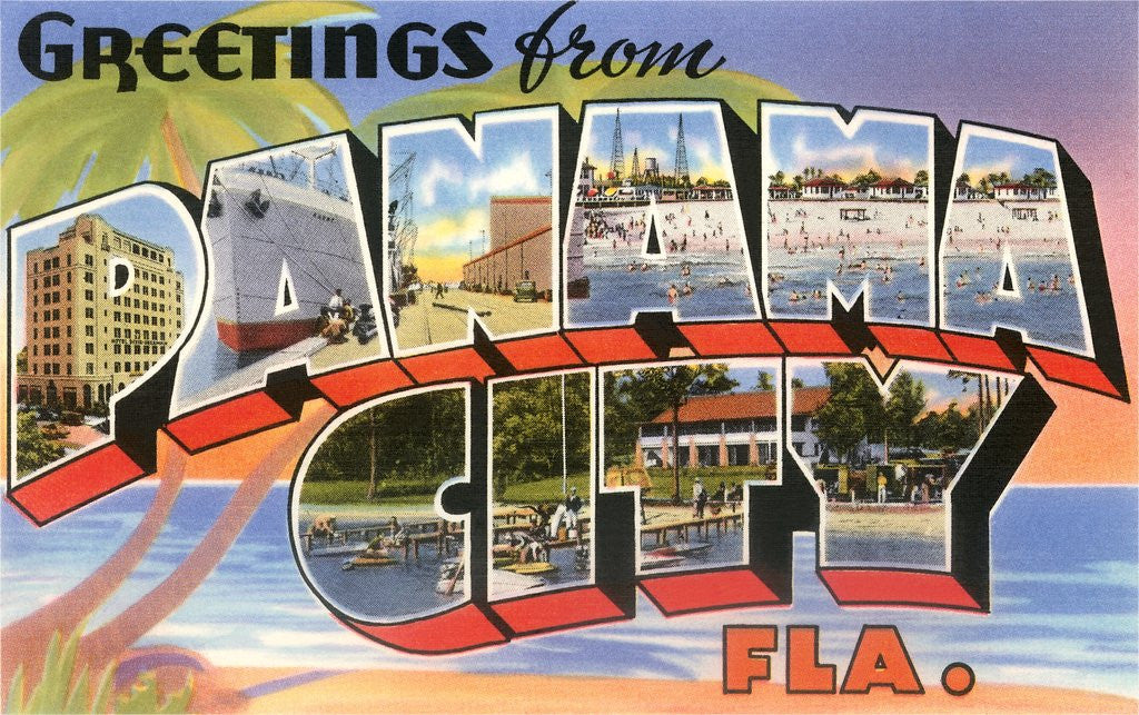Detail of Greetings from Panama City, Florida by Anonymous