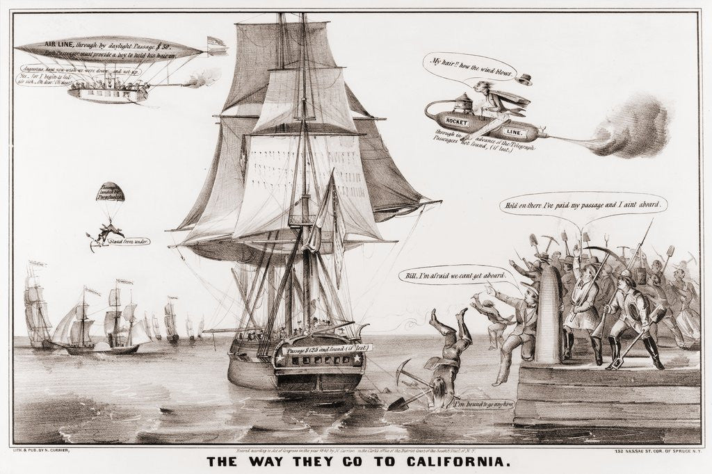 Detail of The Way They Go to California by Anonymous