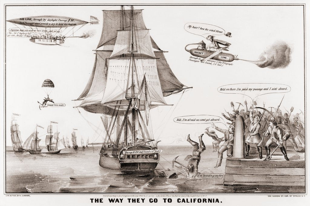 Detail of The Way They Go to California by Corbis