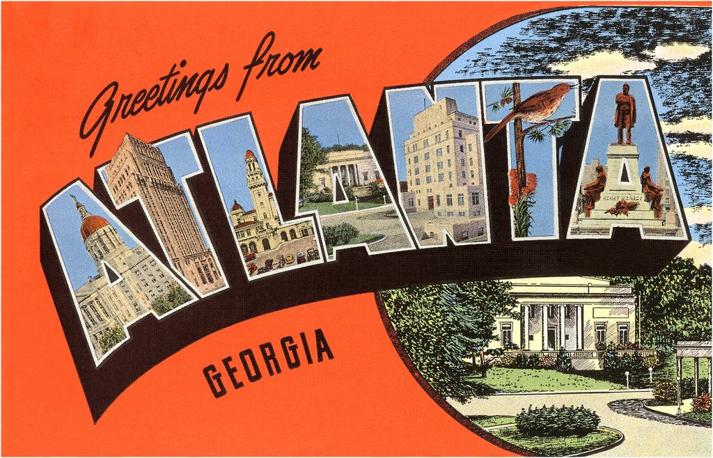 Detail of Greetings from Atlanta, Georgia by Anonymous