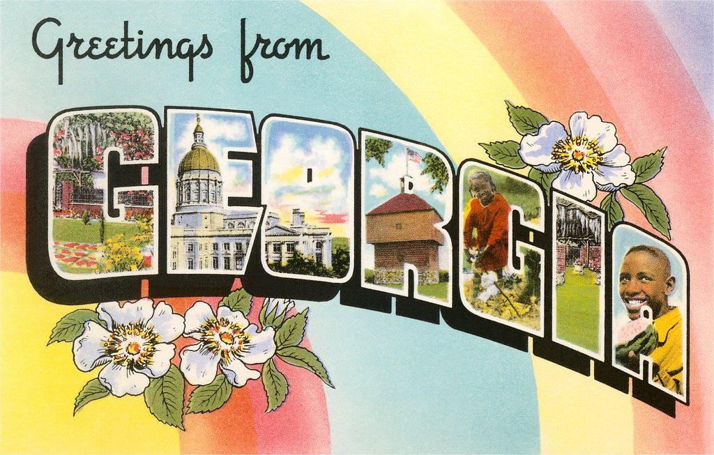 Detail of Greetings from Georgia by Anonymous