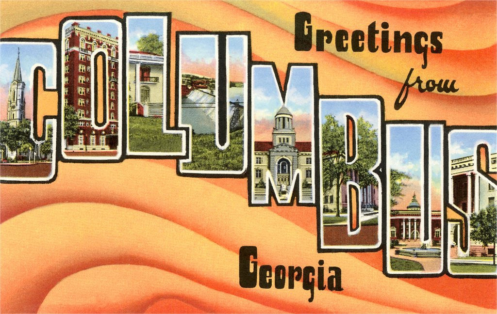 Detail of Greetings from Columbus, Georgia by Anonymous