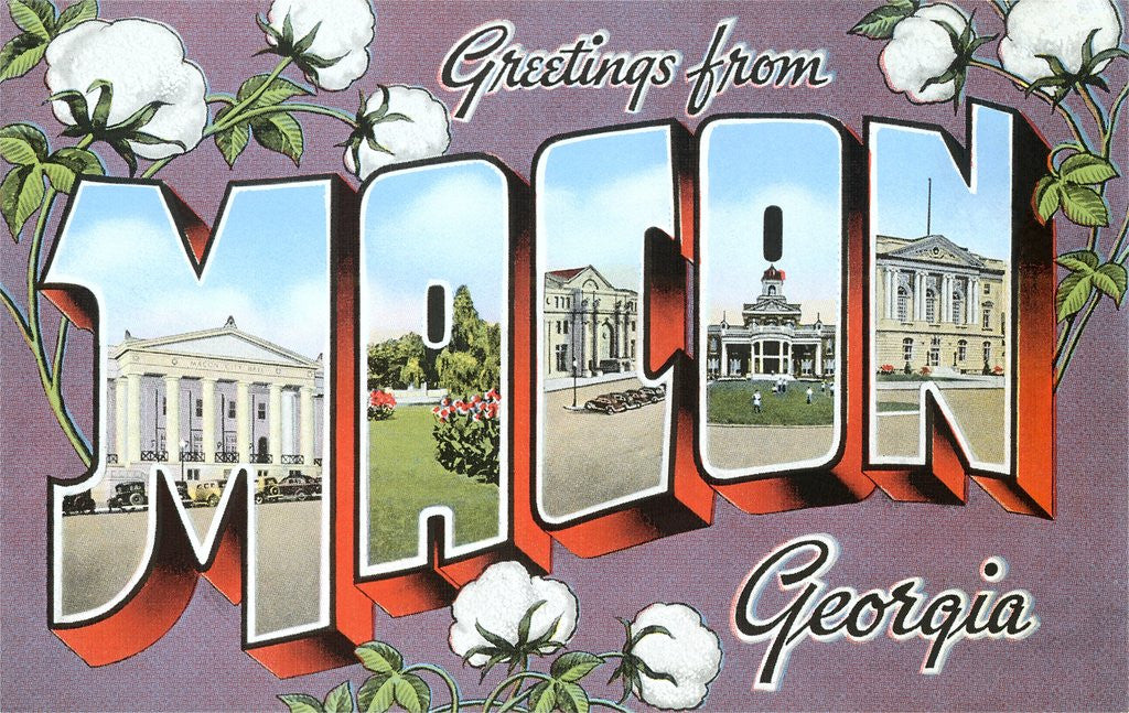 Detail of Greetings from Macon, Georgia by Anonymous