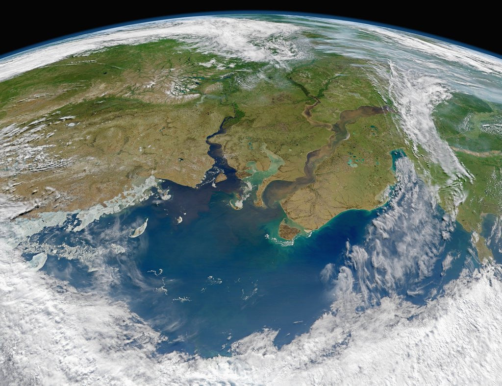 Detail of River Outflow to the Kara Sea by Anonymous