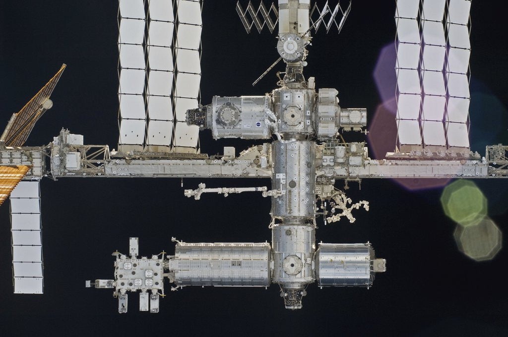 Detail of International Space Station by Corbis
