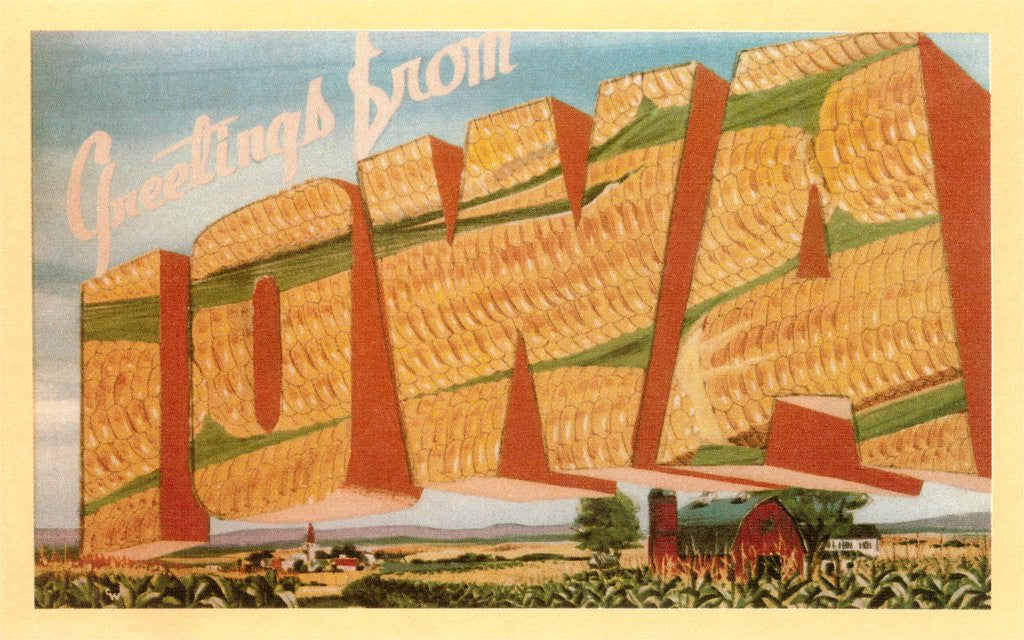Detail of Greetings from Iowa by Anonymous