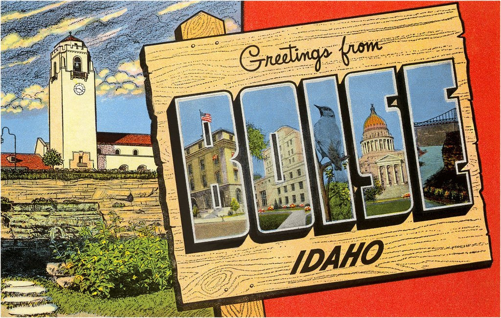 Detail of Greetings from Boise, Idaho by Corbis