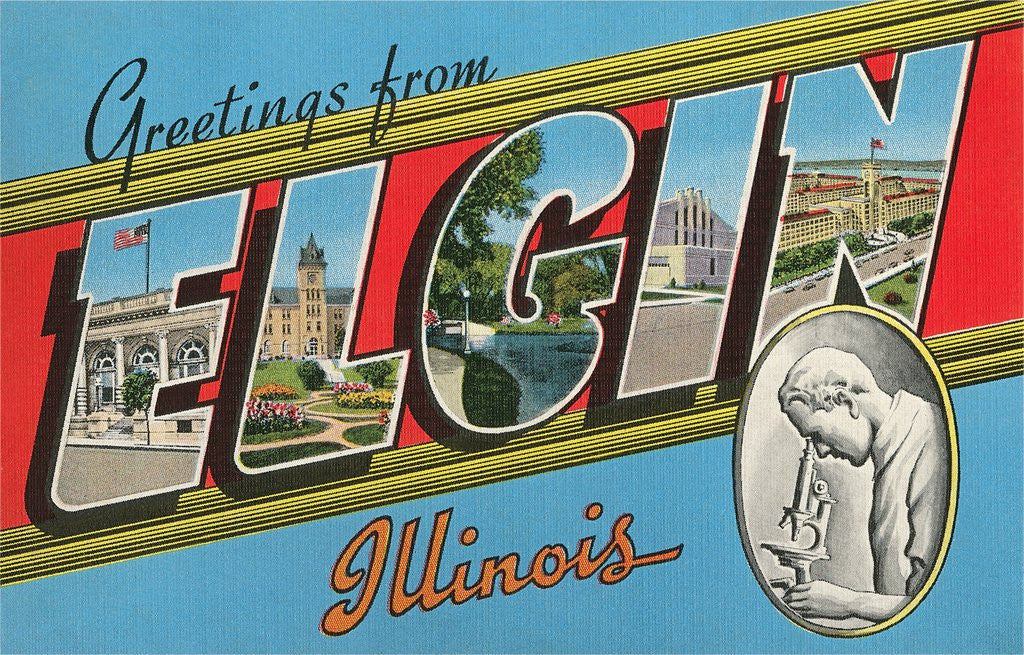 Detail of Greetings from Elgin, Illinois by Anonymous