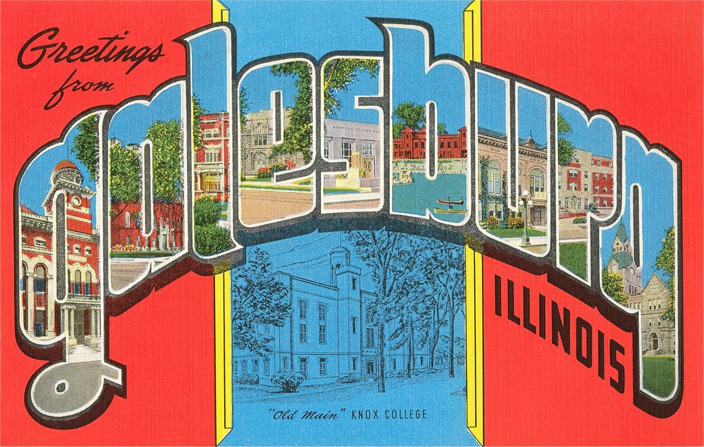 Detail of Greetings from Galesburg, Illinois by Anonymous