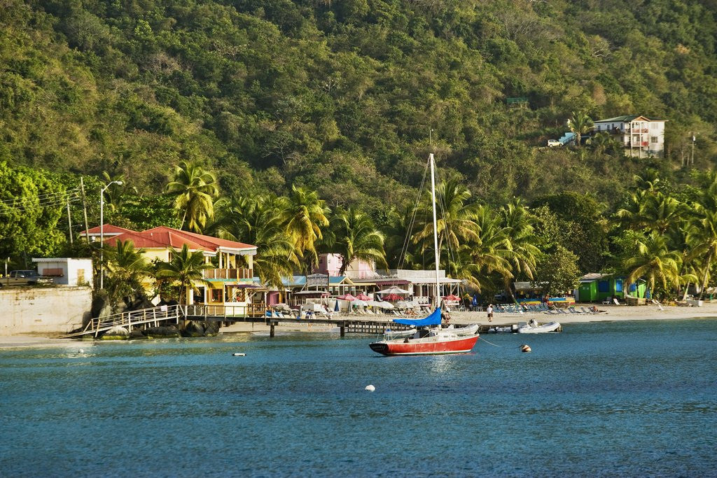 Detail of View of Bay, Cane Garden Bay, Tortola island, British Virgin Islands by Corbis