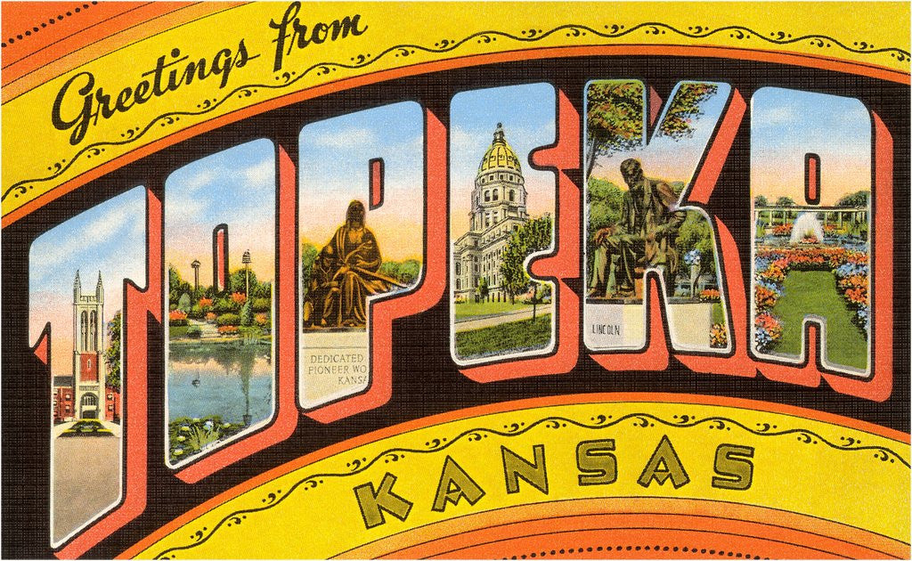 Detail of Greetings from Topeka, Kansas by Anonymous