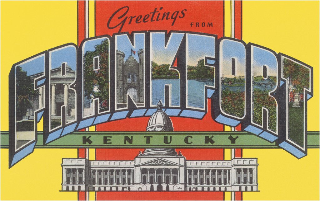 Detail of Greetings from Frankfort, Kentucky by Anonymous