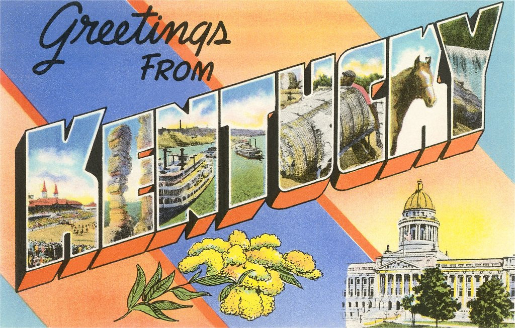 Detail of Greetings from Kentucky by Anonymous