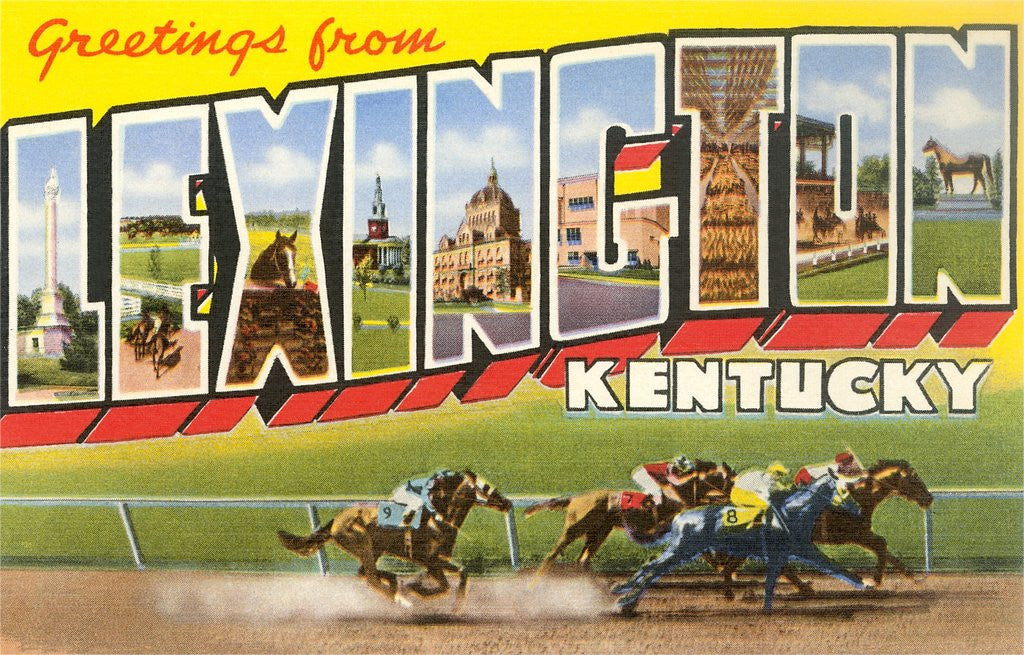 Detail of Greetings from Lexington, Kentucky by Anonymous