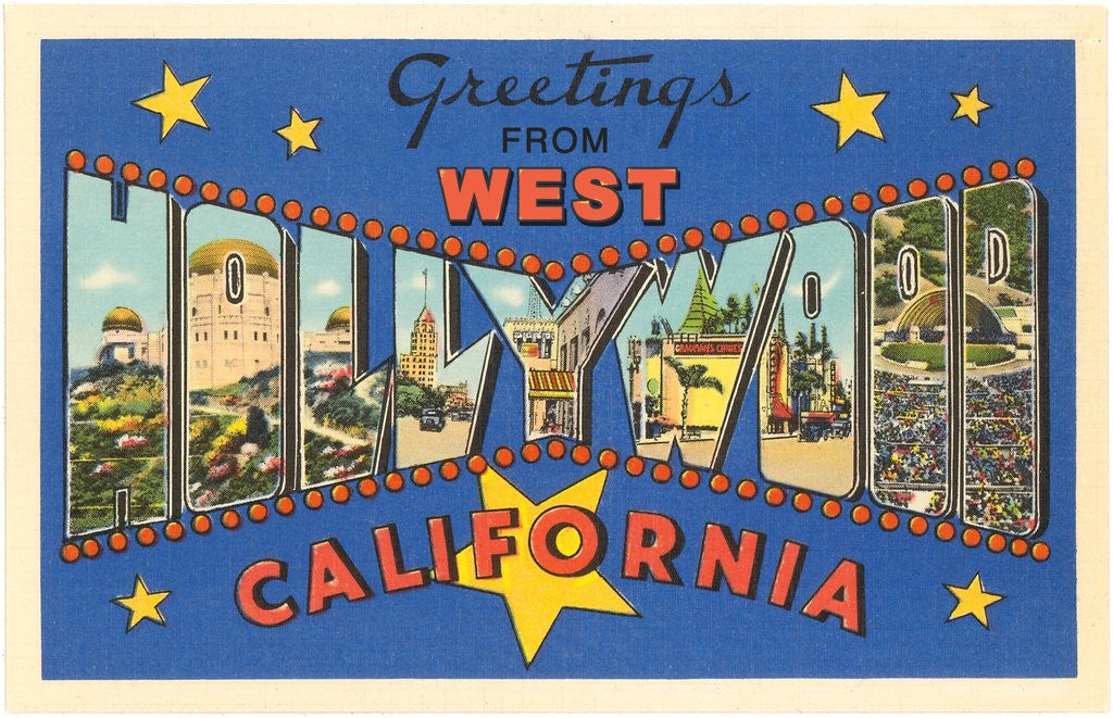 Detail of Greetings from West Hollywood, California by Anonymous