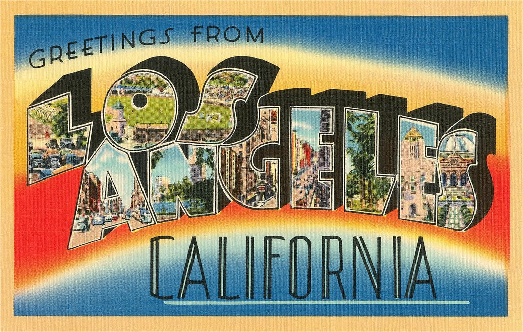 Detail of Greetings from Los Angeles, California by Anonymous