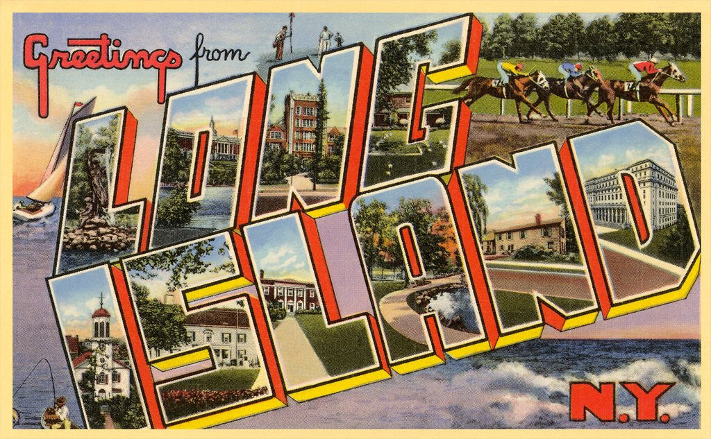 Detail of Greetings from Long Island, New York by Anonymous