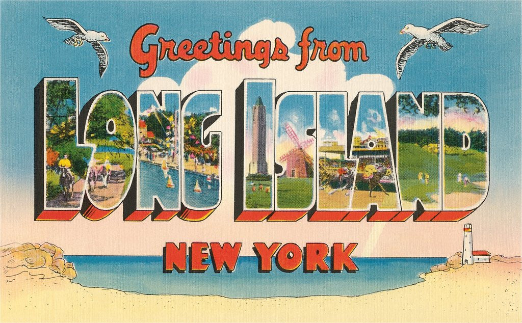 Detail of Greetings from Long Island, New York by Anonymous