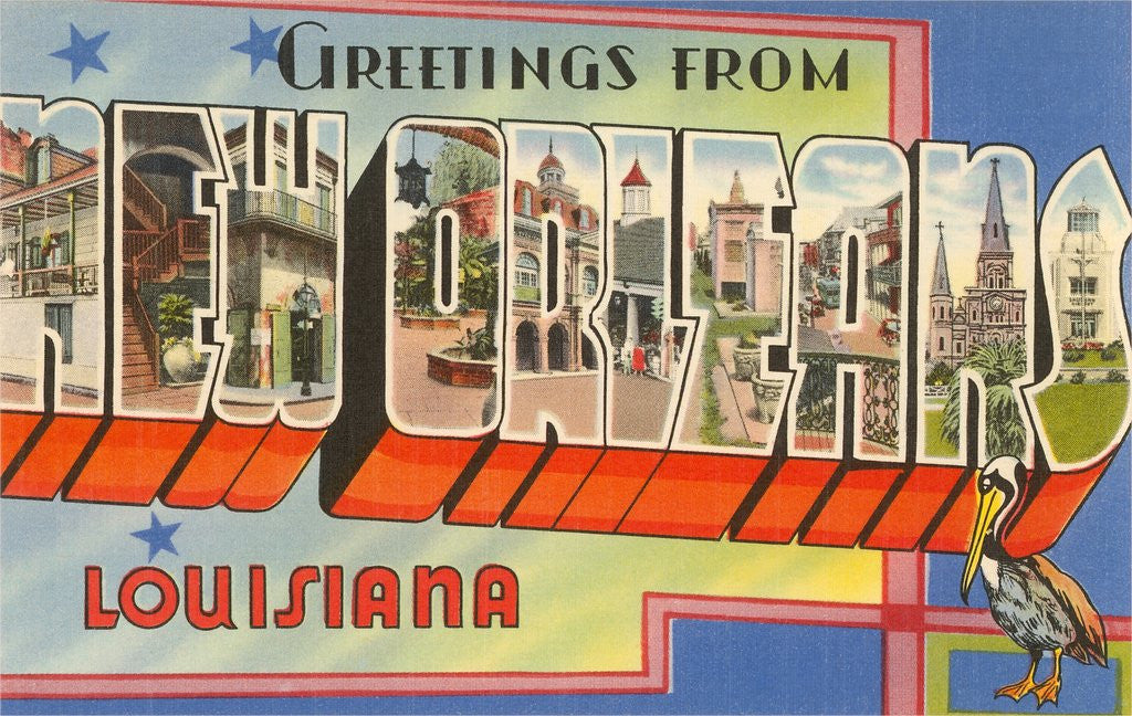 Detail of Greetings from New Orleans, Louisiana by Anonymous
