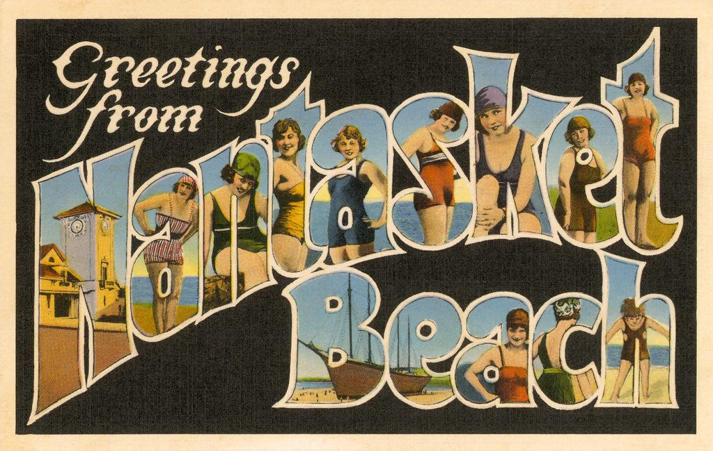 Detail of Greetings from Nantasket Beach, Massachusetts by Anonymous