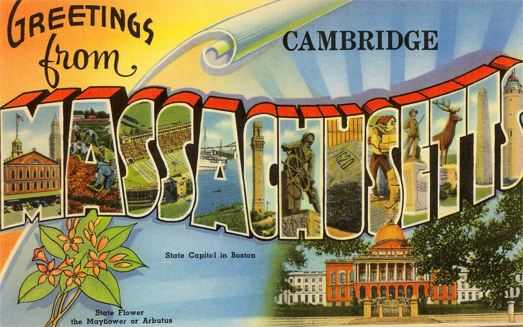 Detail of Greetings from Cambridge, Massachusetts by Anonymous