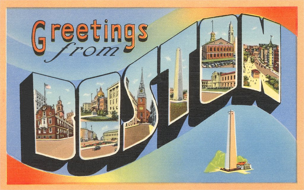 Detail of Greetings from Boston, Massachusetts by Anonymous