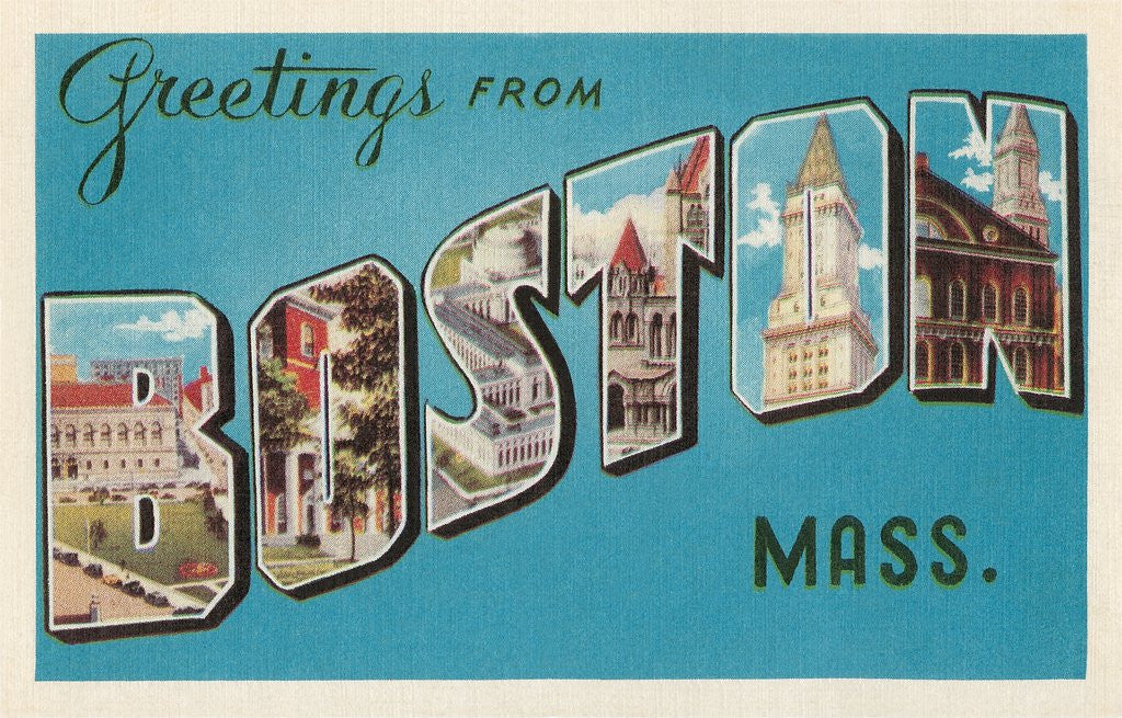 Detail of Greetings from Boston, Massachusetts by Anonymous