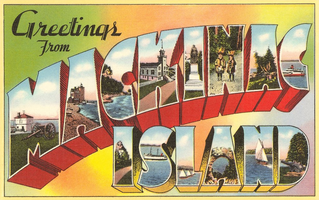 Detail of Greetings from Mackinac Island, Michigan by Anonymous