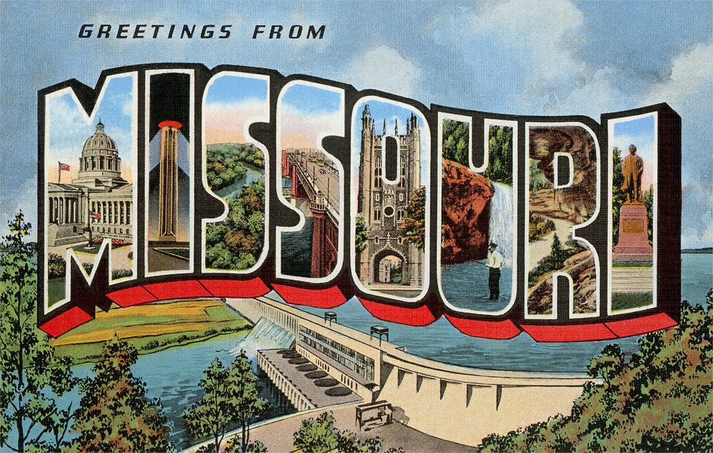 Detail of Greetings from Missouri by Anonymous