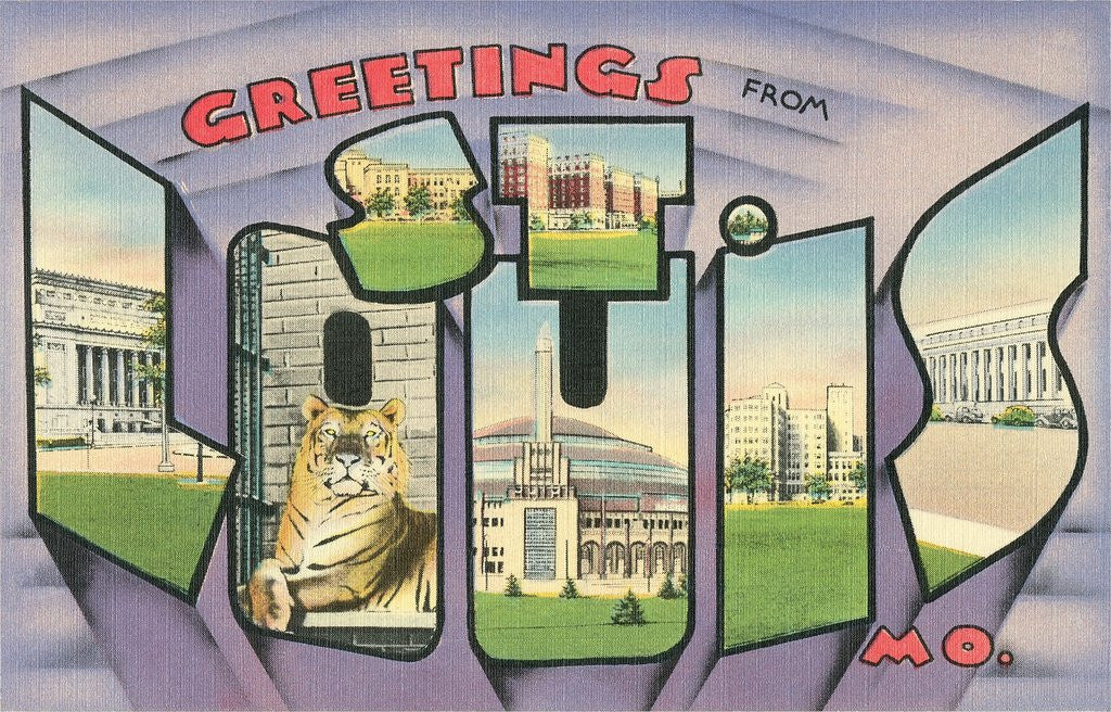 Detail of Greetings from St. Louis, Missouri by Anonymous