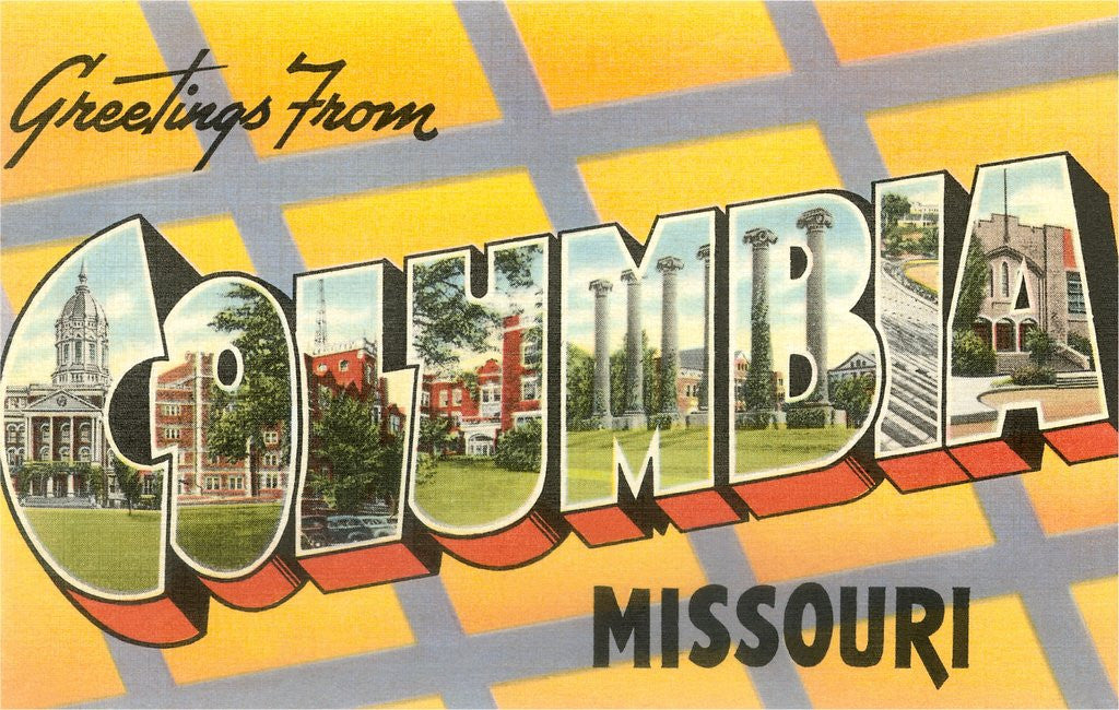 Detail of Greetings from Columbia, Missouri by Anonymous