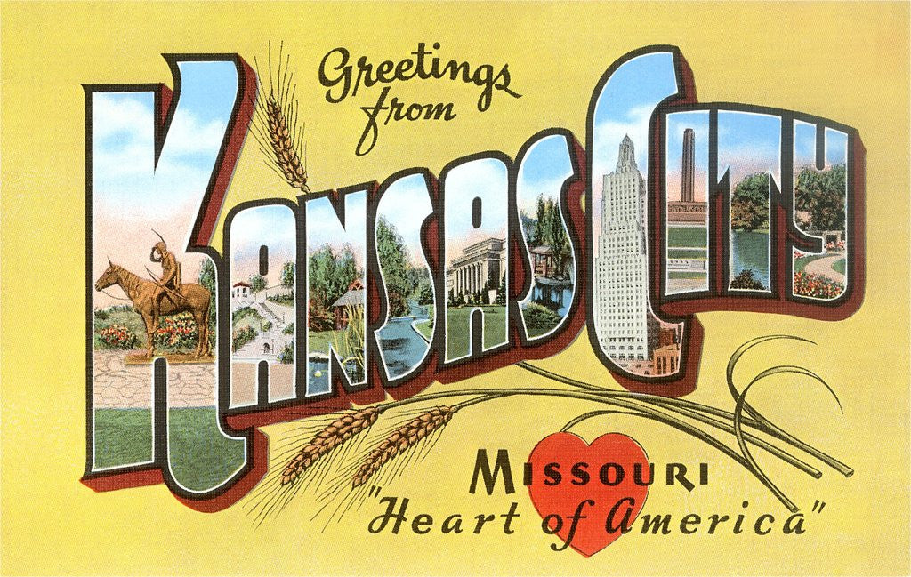 Detail of Greetings from Kansas City, Missouri by Anonymous
