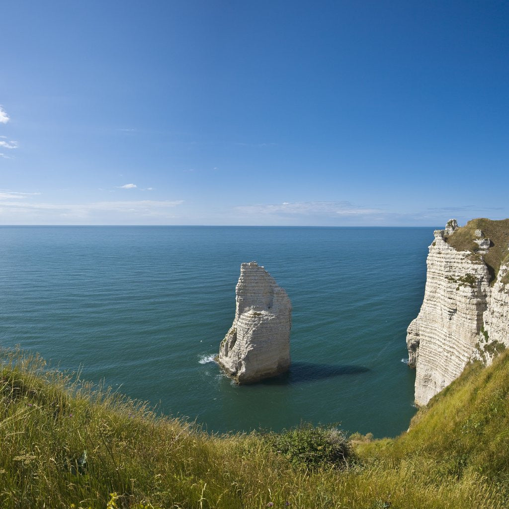 Detail of View of the Aiguille cliff , High Normandy , France by Anonymous