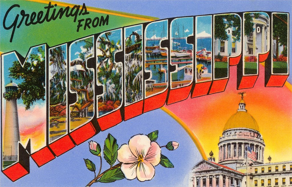 Detail of Greetings from Mississippi by Anonymous