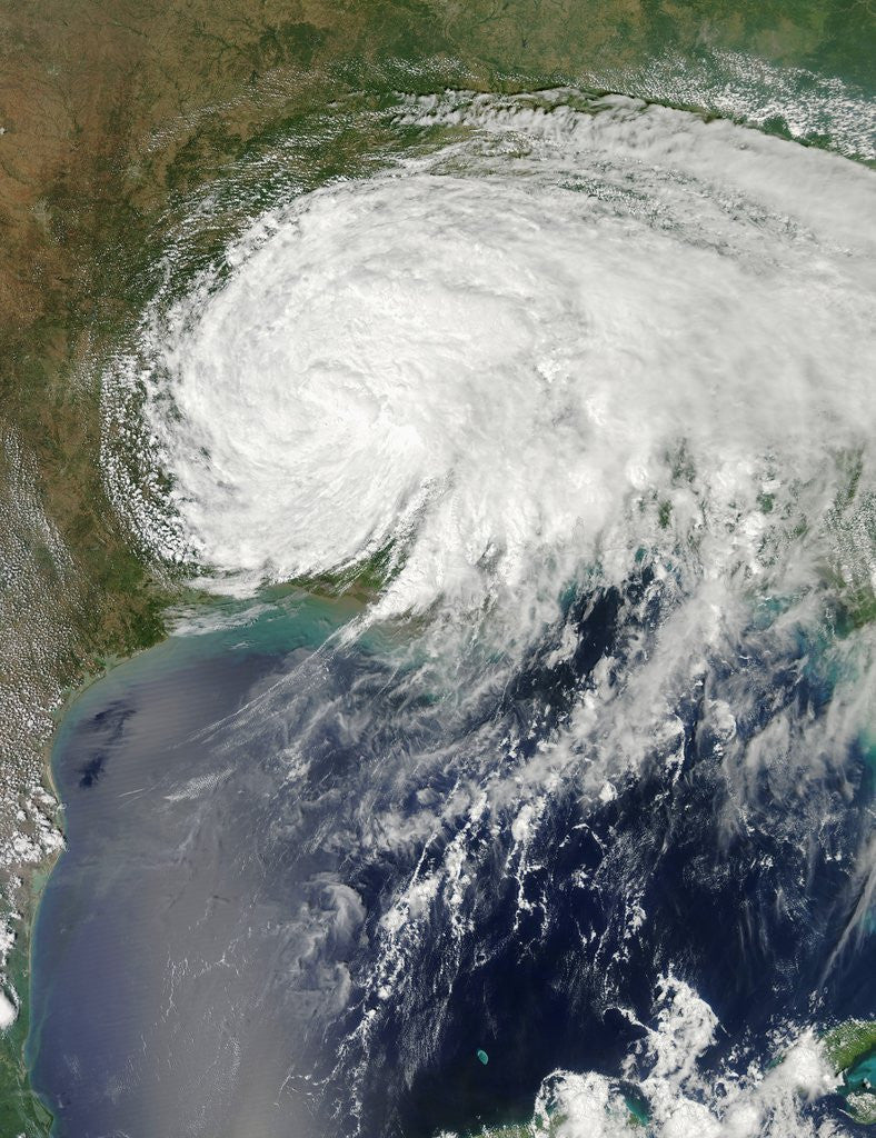 Detail of Tropical Storm Isaac (09L) over Louisiana by Anonymous