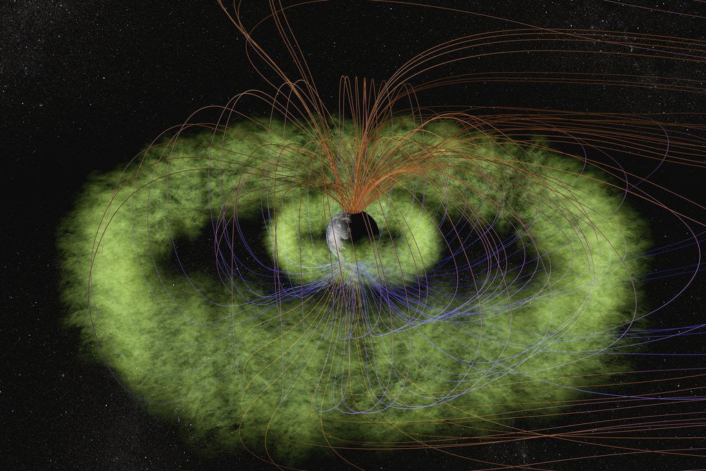 Detail of Radiation Belts of Earth by Anonymous