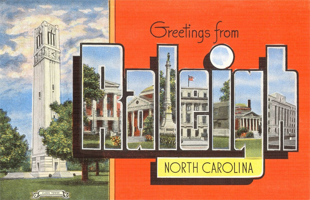 Detail of Greetings from North Carolina by Anonymous