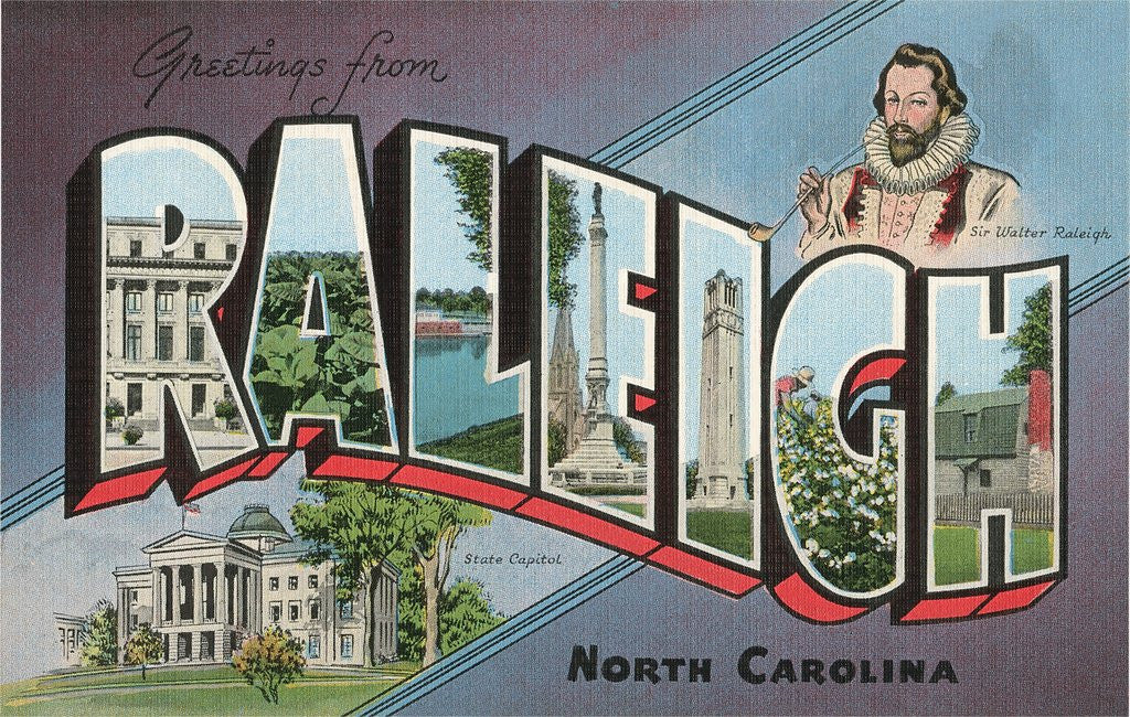 Detail of Greetings from Raleigh, North Carolina by Anonymous
