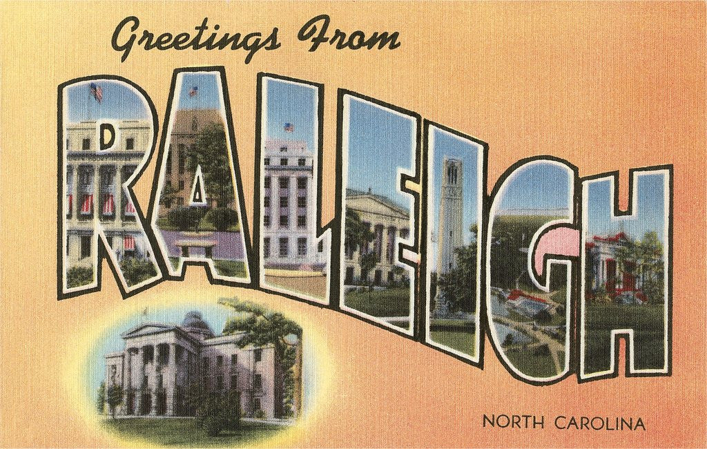 Detail of Greetings from Raleigh, North Carolina by Anonymous